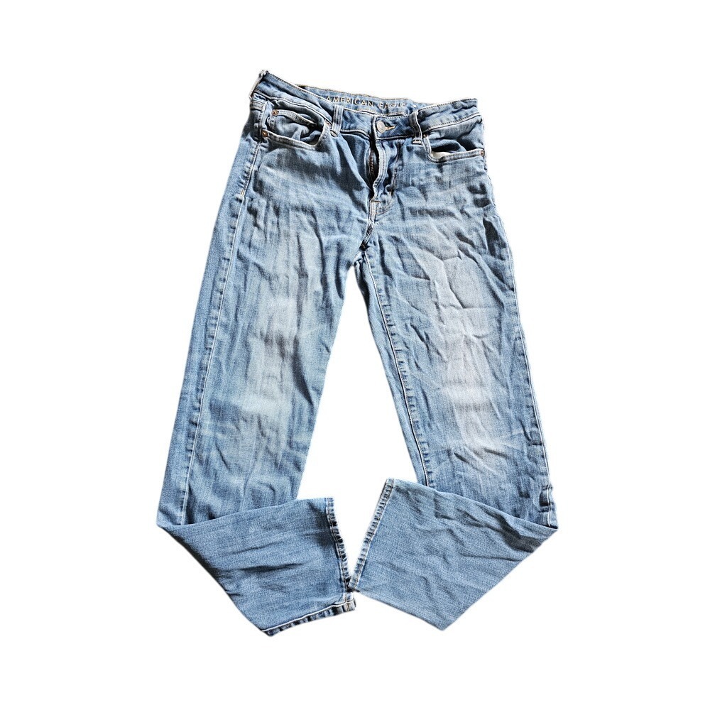 American Eagle Flex Jeans Light‎ Wash Denim Comfort Fit Casual Mens 30x34